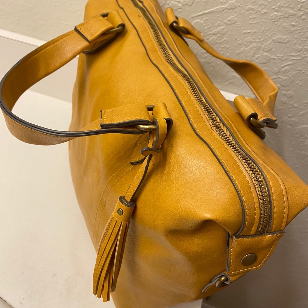 Elegant Mustard Satchel Bag
